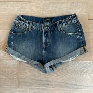 Retrofete Mallory Denim Shorts Worn Vintage Blue sz 27